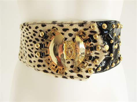 leopard versace belt|Versace belts for women.